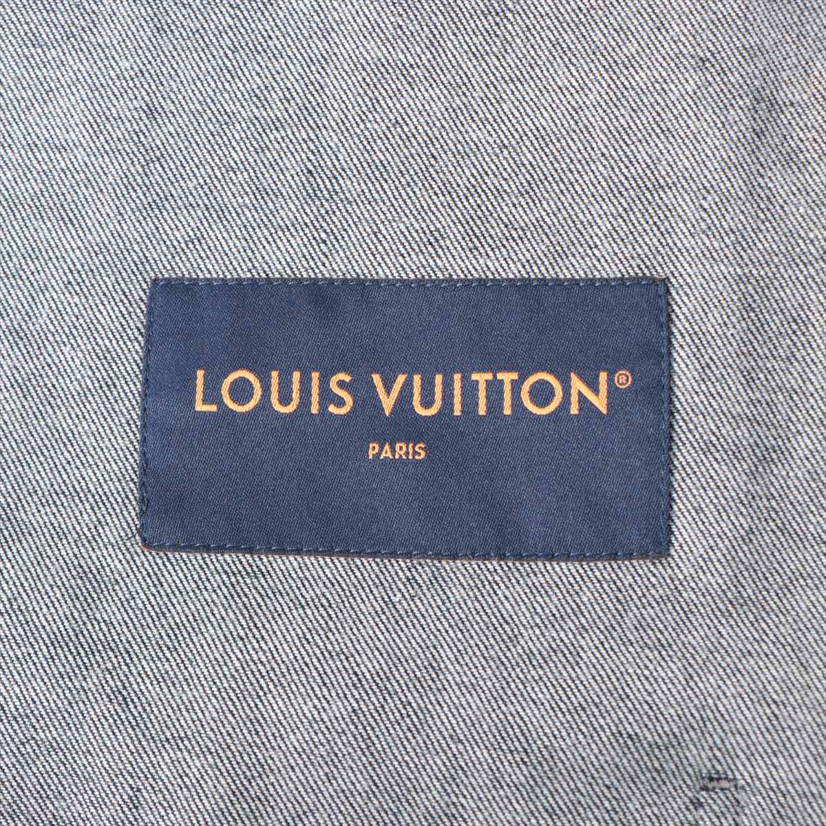 Louis Vuitton 24SS Cotton x Polyurethane Denim Jacket 52 Mens Blue x Navy RM241M Monogram