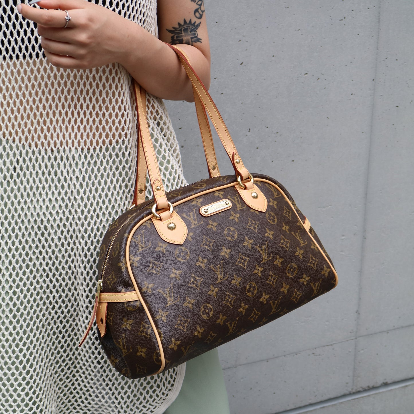 Louis Vuitton ★ 2009 MONTORGUEIL PM MONOGRAM M95565 90123