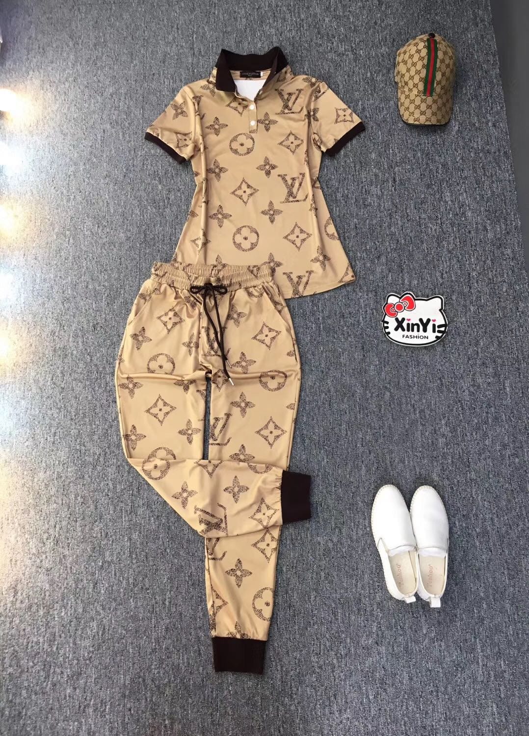 Louis Vuitton  Jogger and Tshirts Set (Tracksuit)