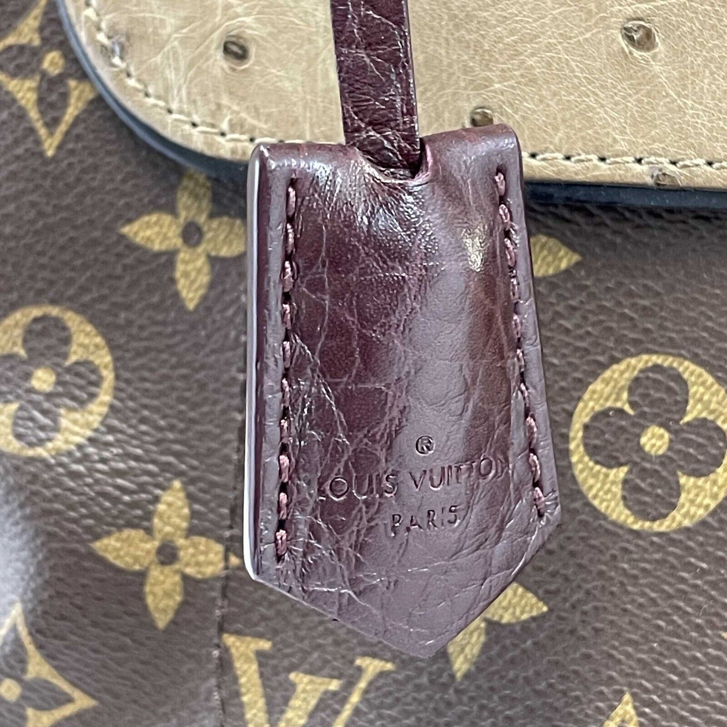 Louis Vuitton  - Exotique Monogram Ostrich Python Majestueux - MM Bag