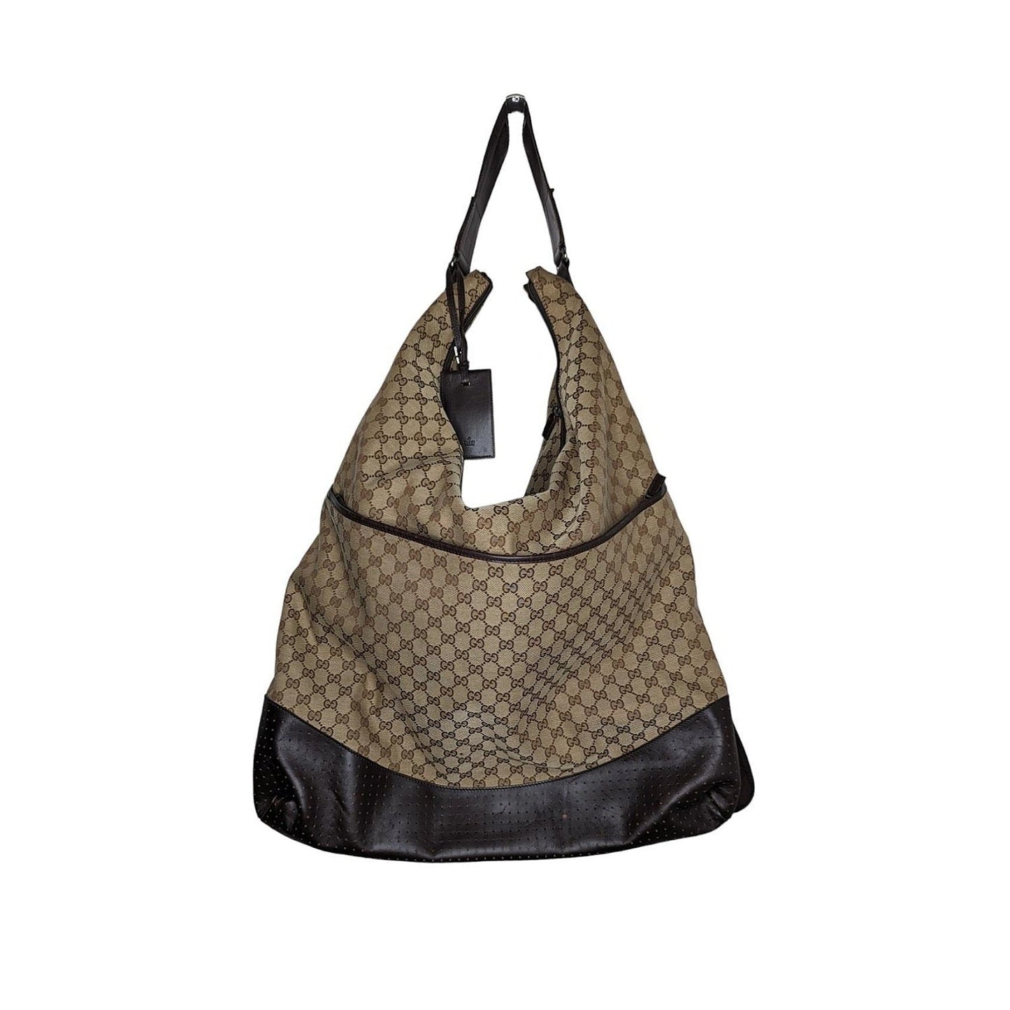 Gucci Brown GG Monogram Canvas Garment Hobo