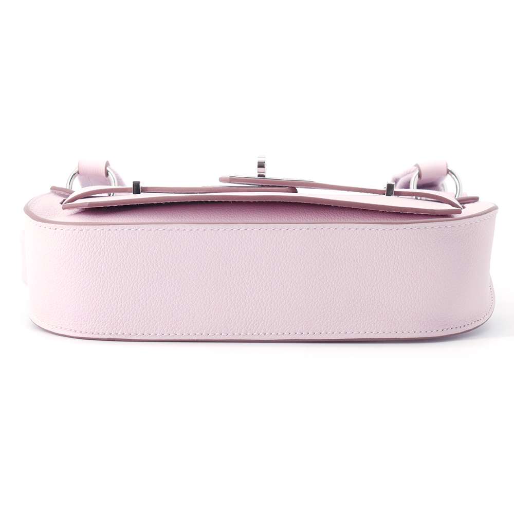 HERMES Jypsiere Verso mauve pail / machete Evercolor Swift Leather Size Mini