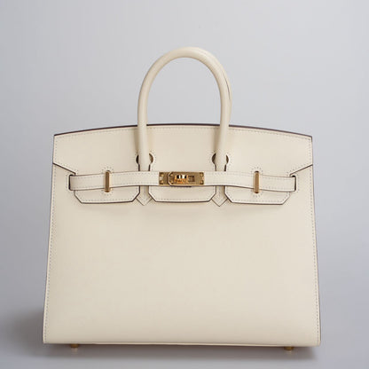 Hermes Birkin 25cm Sellier Bag Nata Epsom Gold Hardware