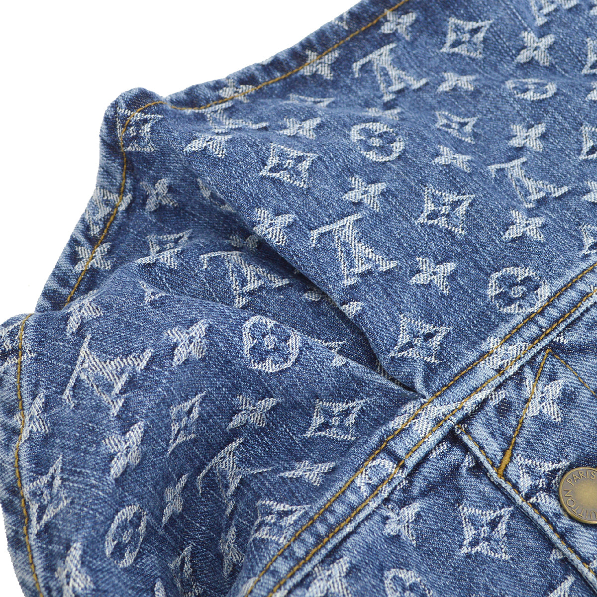 Louis Vuitton 2007 Monogram Denim Skirt #40