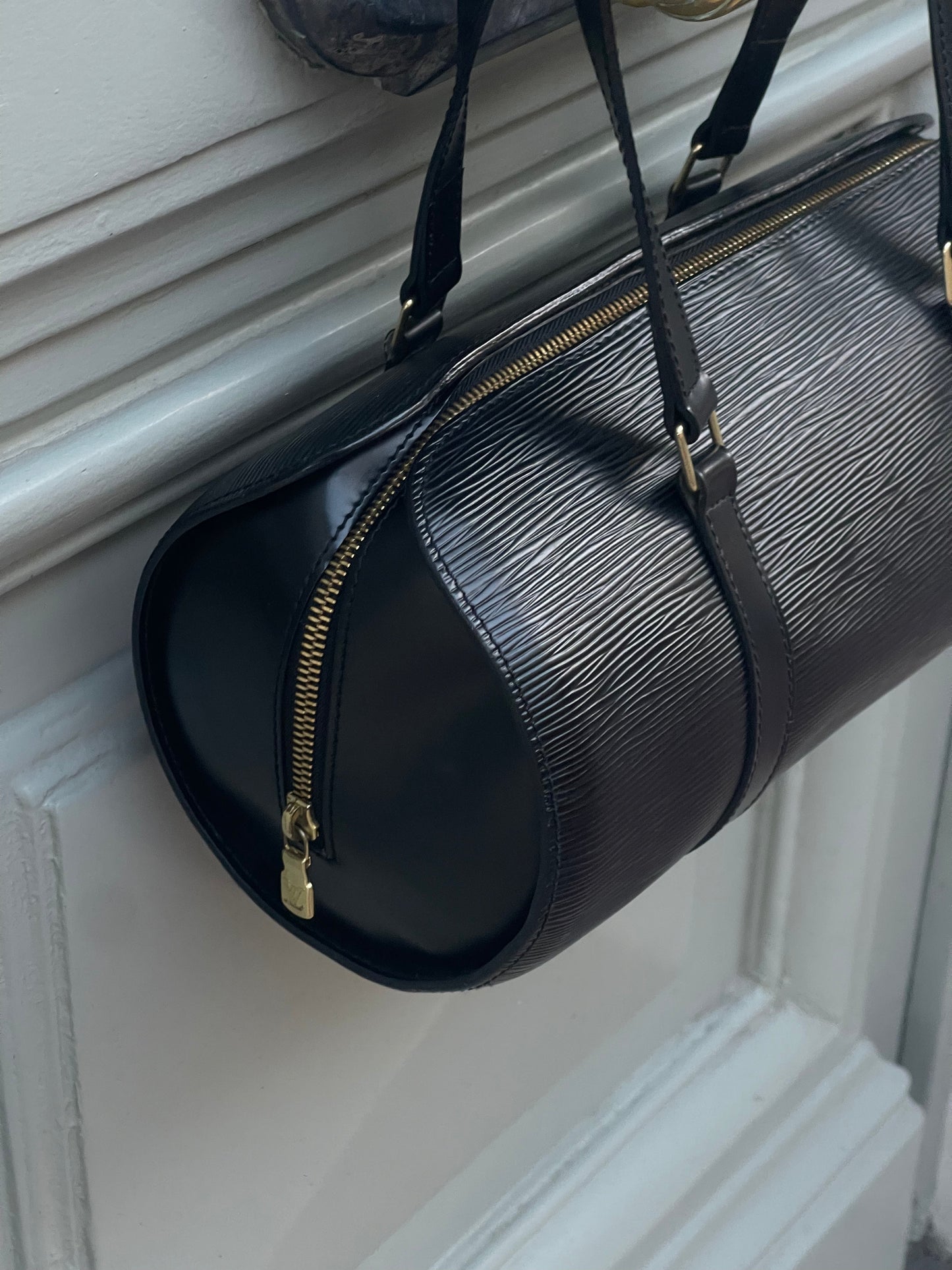 Louis Vuitton - Sac Soufflot cuir épi noir