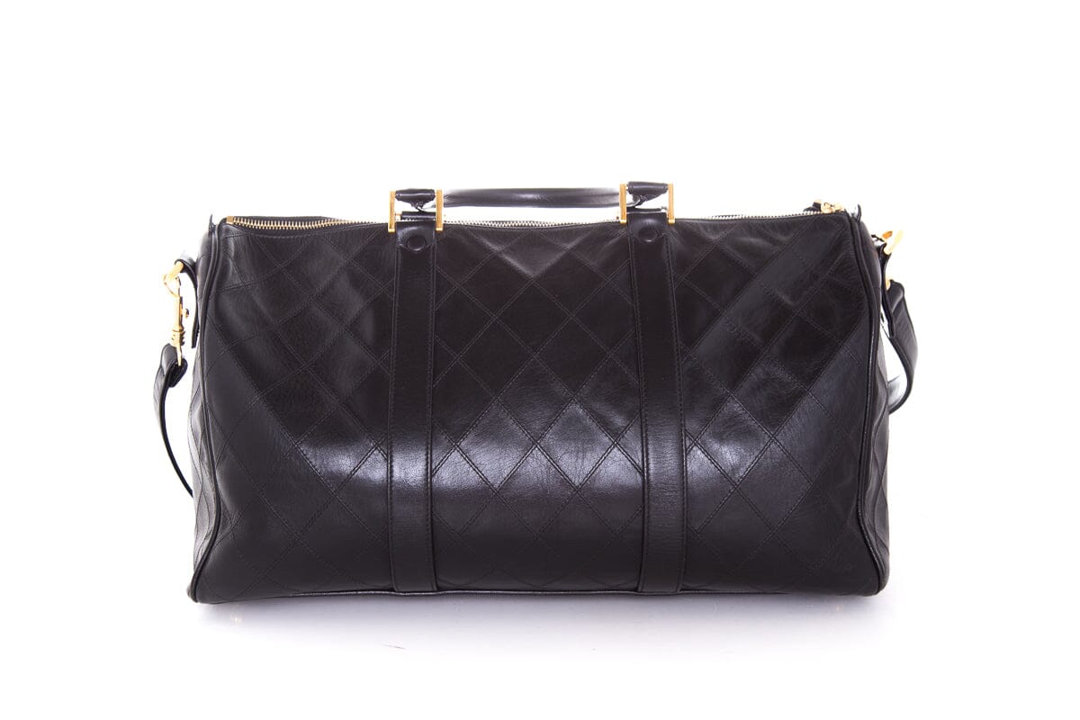 Chanel Quilted Boston Duffle Tote