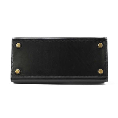 Hermes Mini Kelly Black Box Calf Leather Size 20