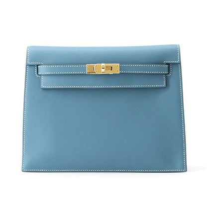 Hermes Kelly dance 2 New Blue Jean Swift Leather