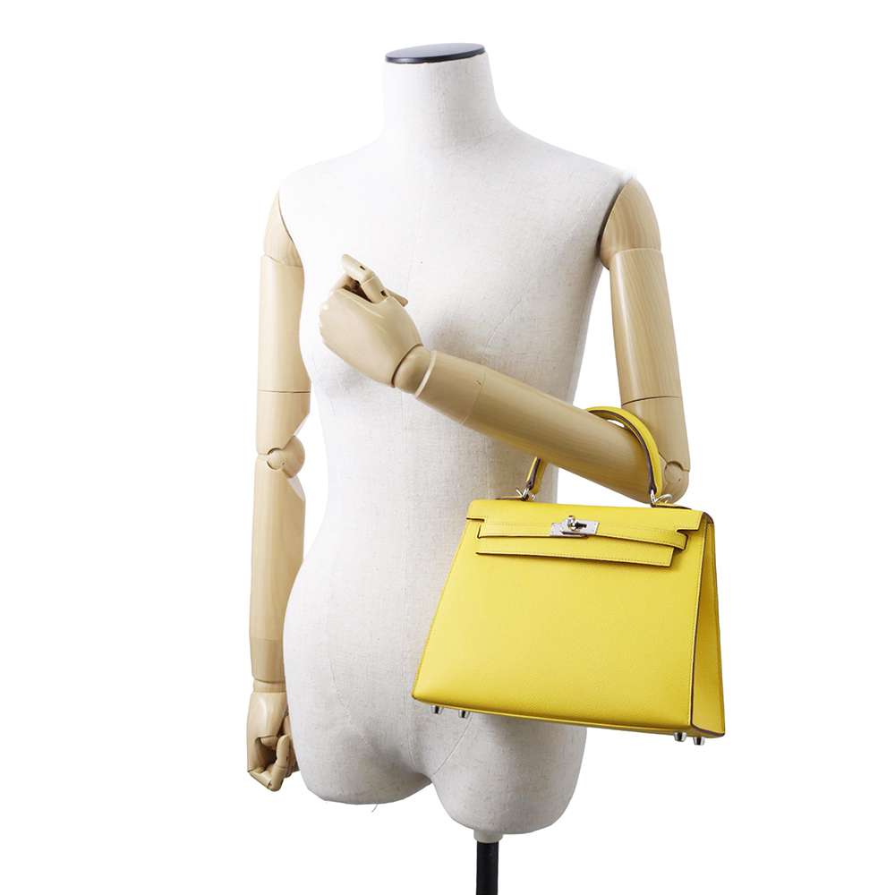 Hermes Kelly Sellier Jaune de Naples Epsom Size 25