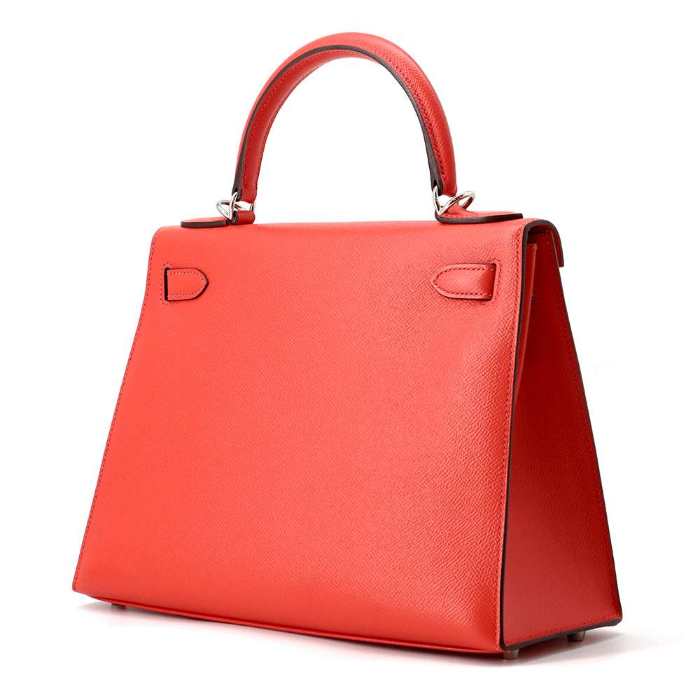 Hermes Kelly Sellier Rouge Tomate Epsom Size 28