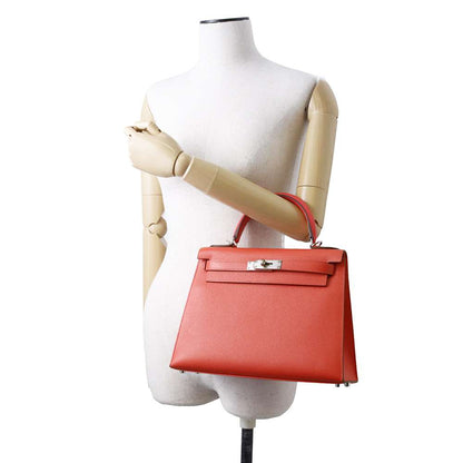 Hermes Kelly Sellier Rouge Tomate Epsom Size 28