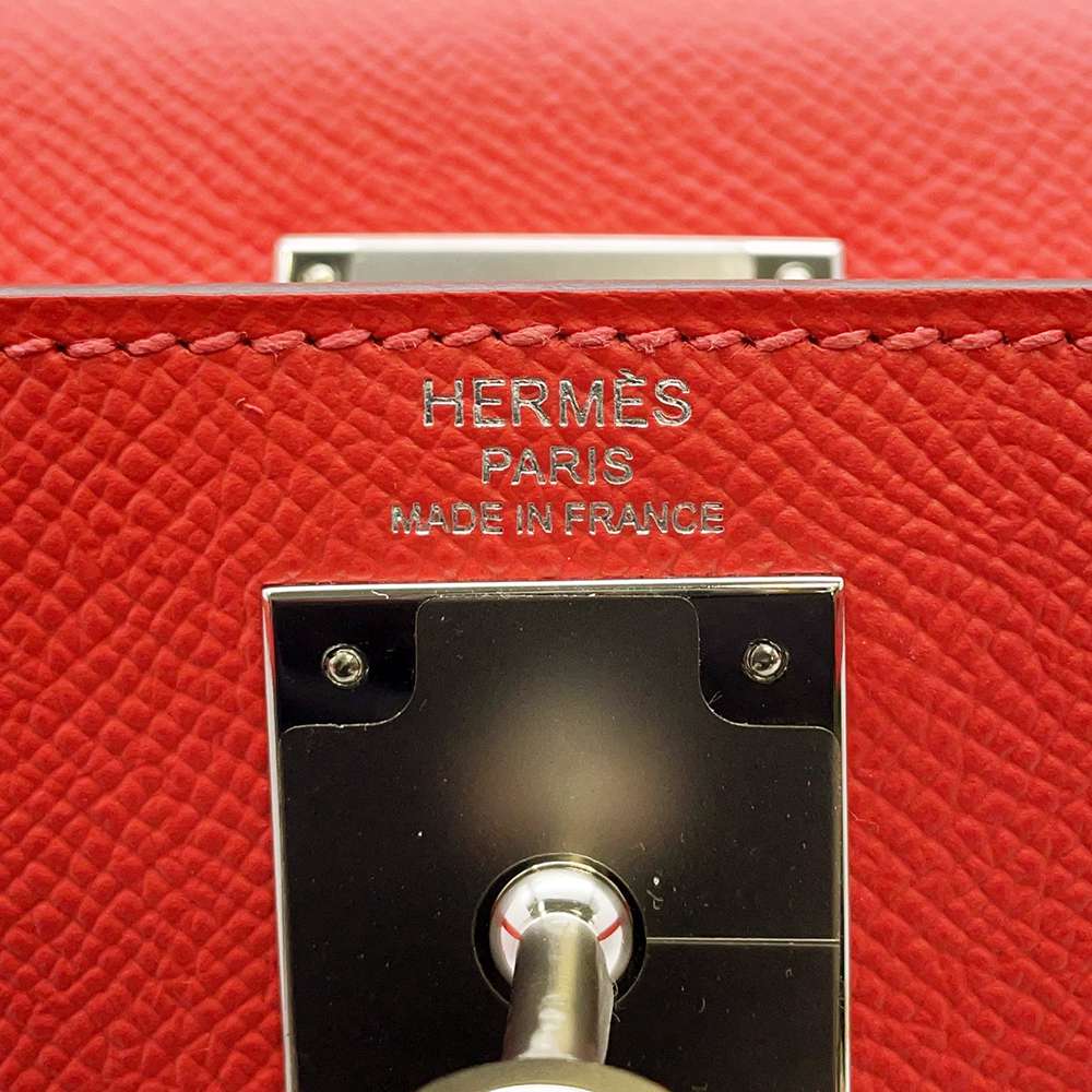 Hermes Kelly Sellier Rouge Tomate Epsom Size 28