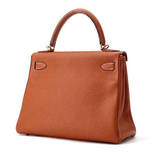 Hermes Kelly Brique Taurillon Clemence Size 28