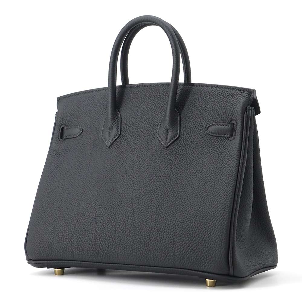 HERMES Birkin Black Togo Leather Size 25