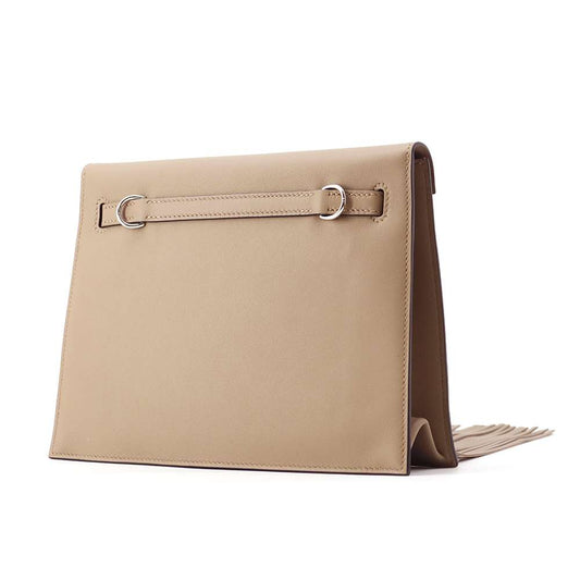 HERMES Kelly Dance Fringe Beige Marfa Swift Leather