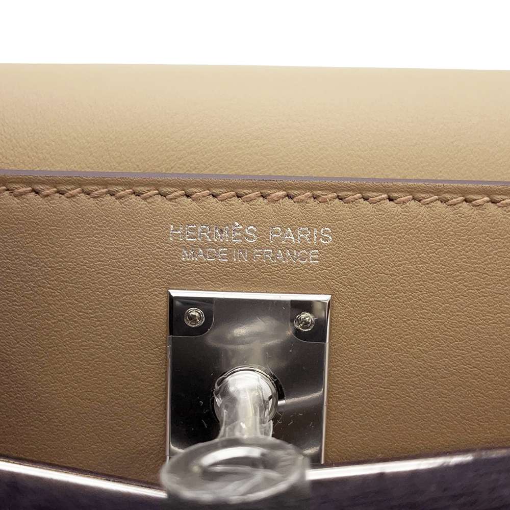 HERMES Kelly Dance Fringe Beige Marfa Swift Leather