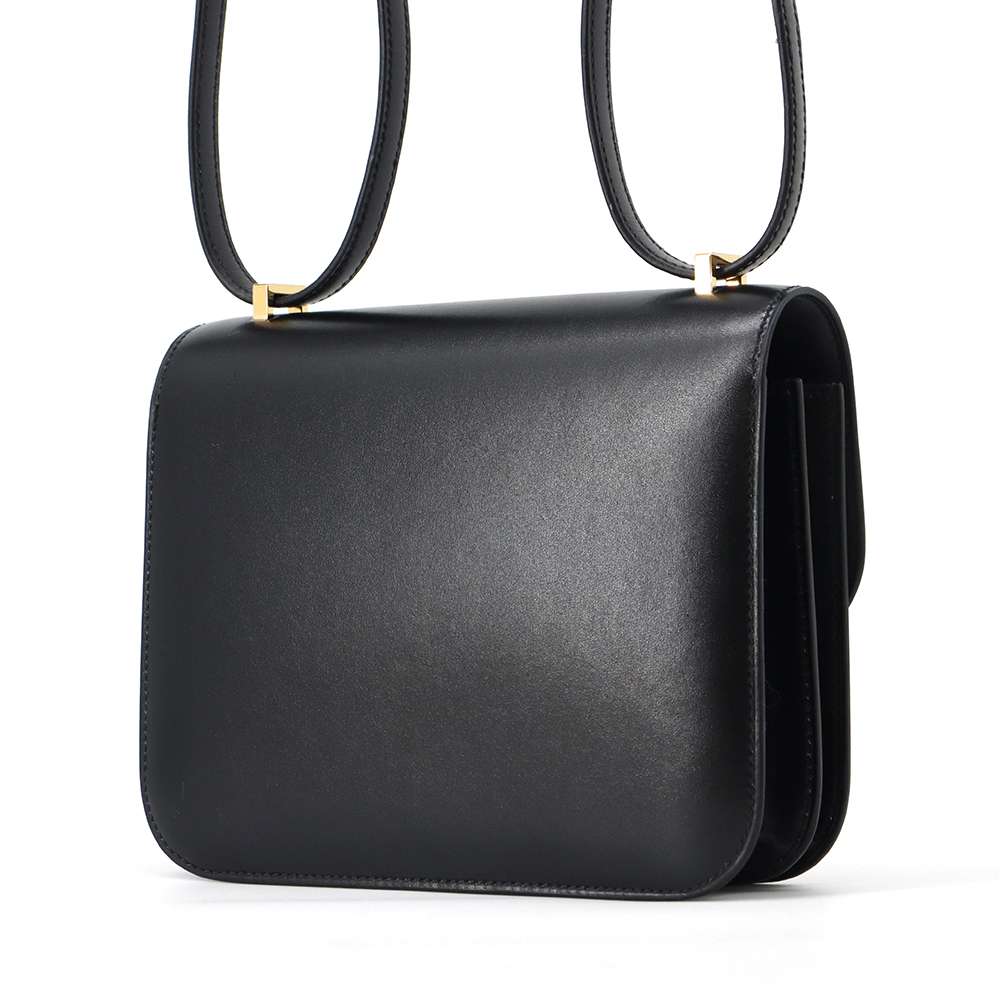 HERMES Constance3 Miroir Black Box Calf Leather Size Mini