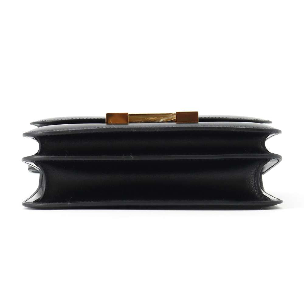 HERMES Constance3 Miroir Black Box Calf Leather Size Mini