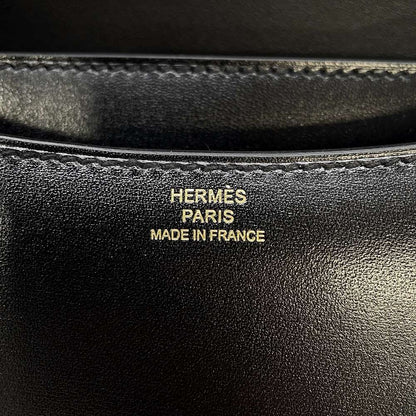 HERMES Constance3 Miroir Black Box Calf Leather Size Mini