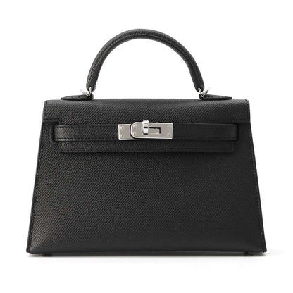 HERMES Mini Kelly Do Black Epsom