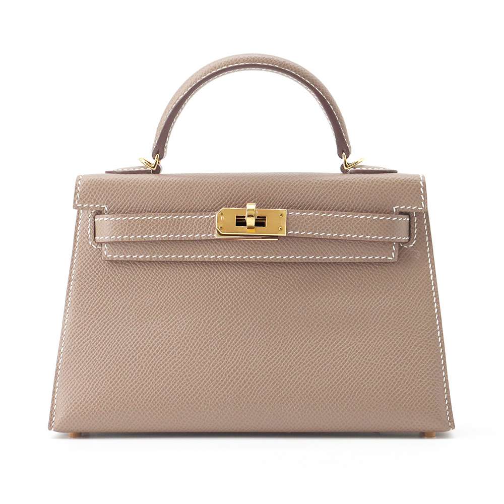 HERMES Mini Kelly Do Etoupe Epsom