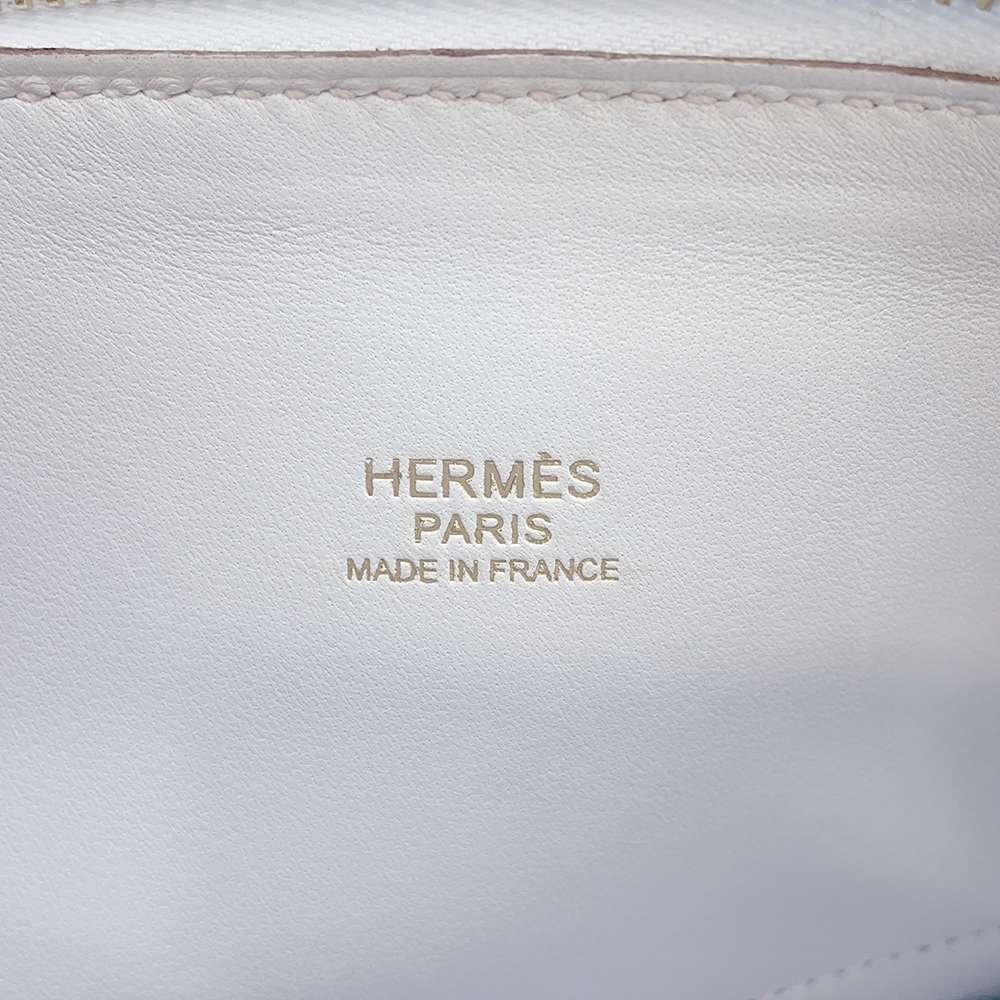 HERMES Bolide Blue Brum Epsom Size 27