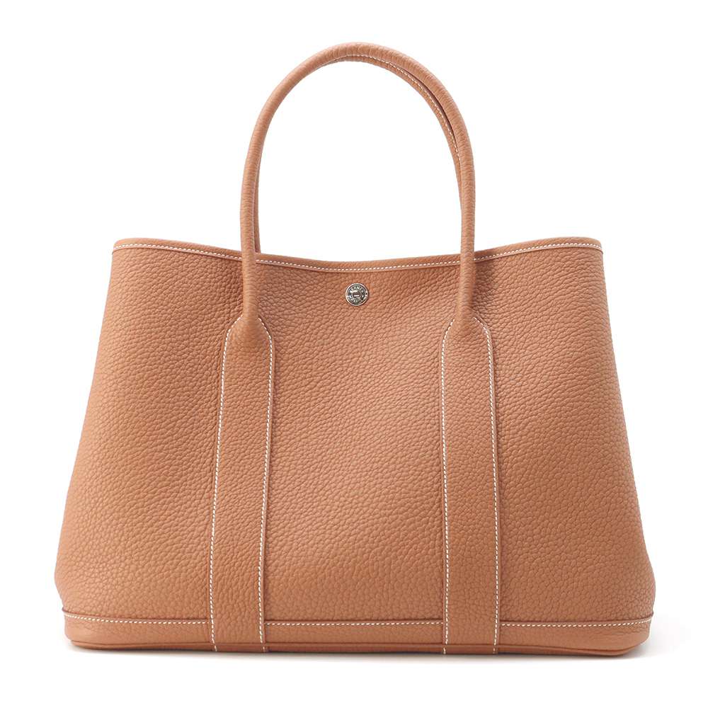 HERMES Garden Party Gold Negonda Leather Size PM