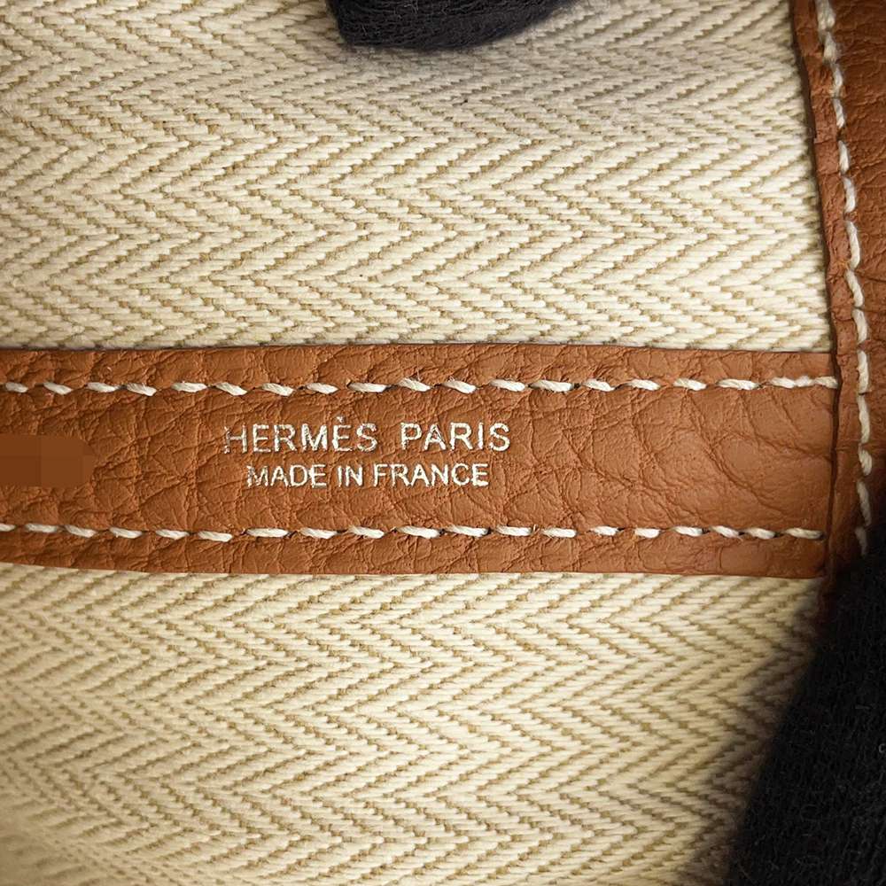 HERMES Garden Party Gold Negonda Leather Size PM