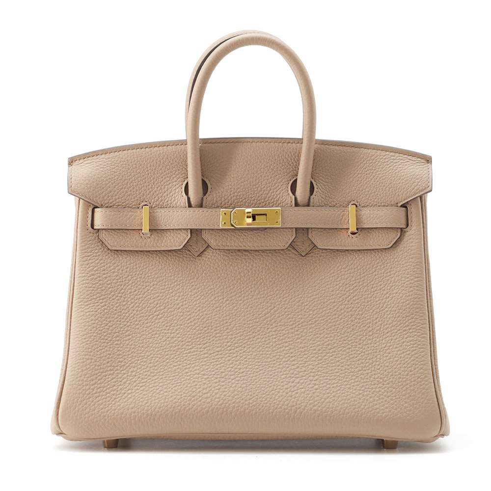 HERMES Birkin Beige Marfa Togo Leather Size 25