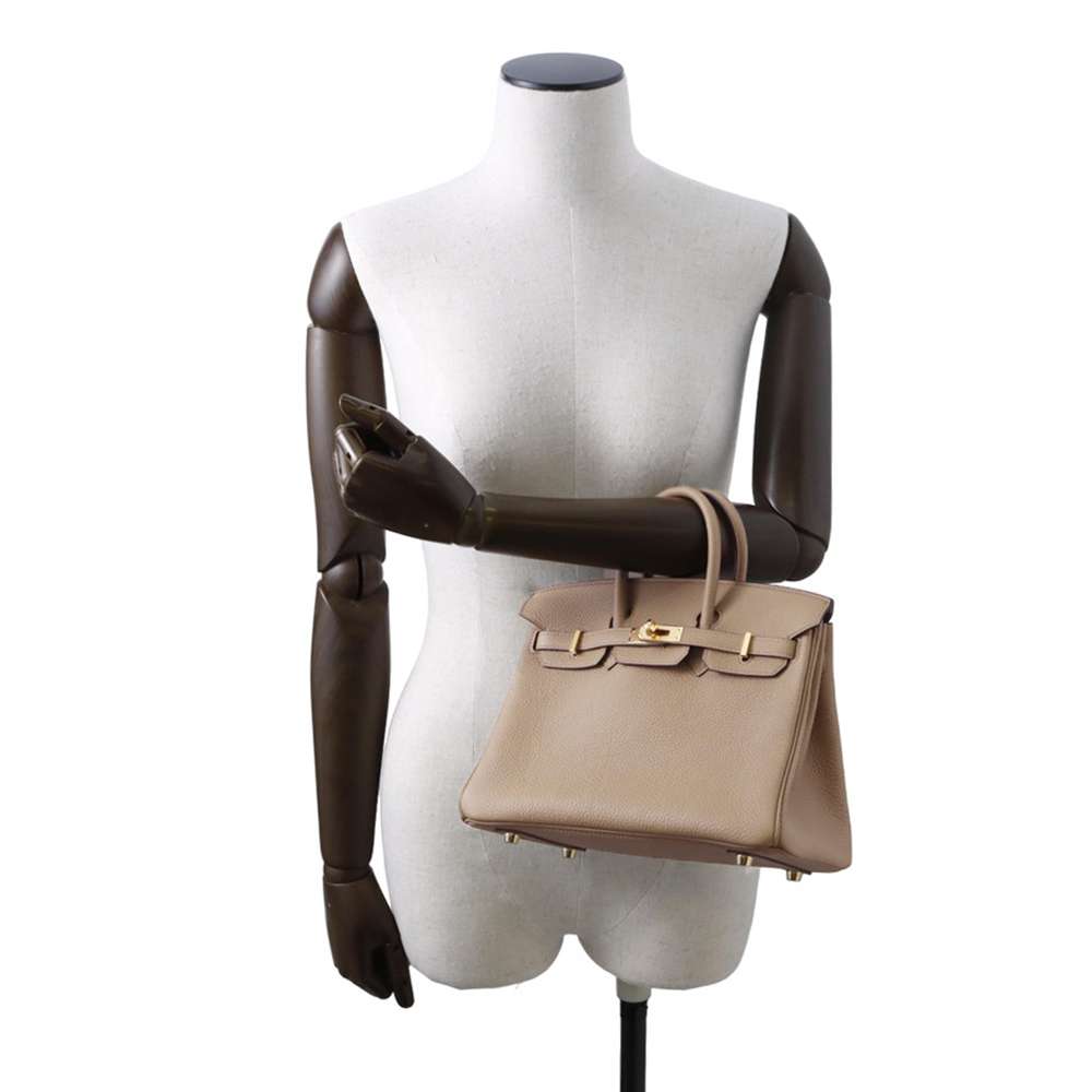 HERMES Birkin Beige Marfa Togo Leather Size 25