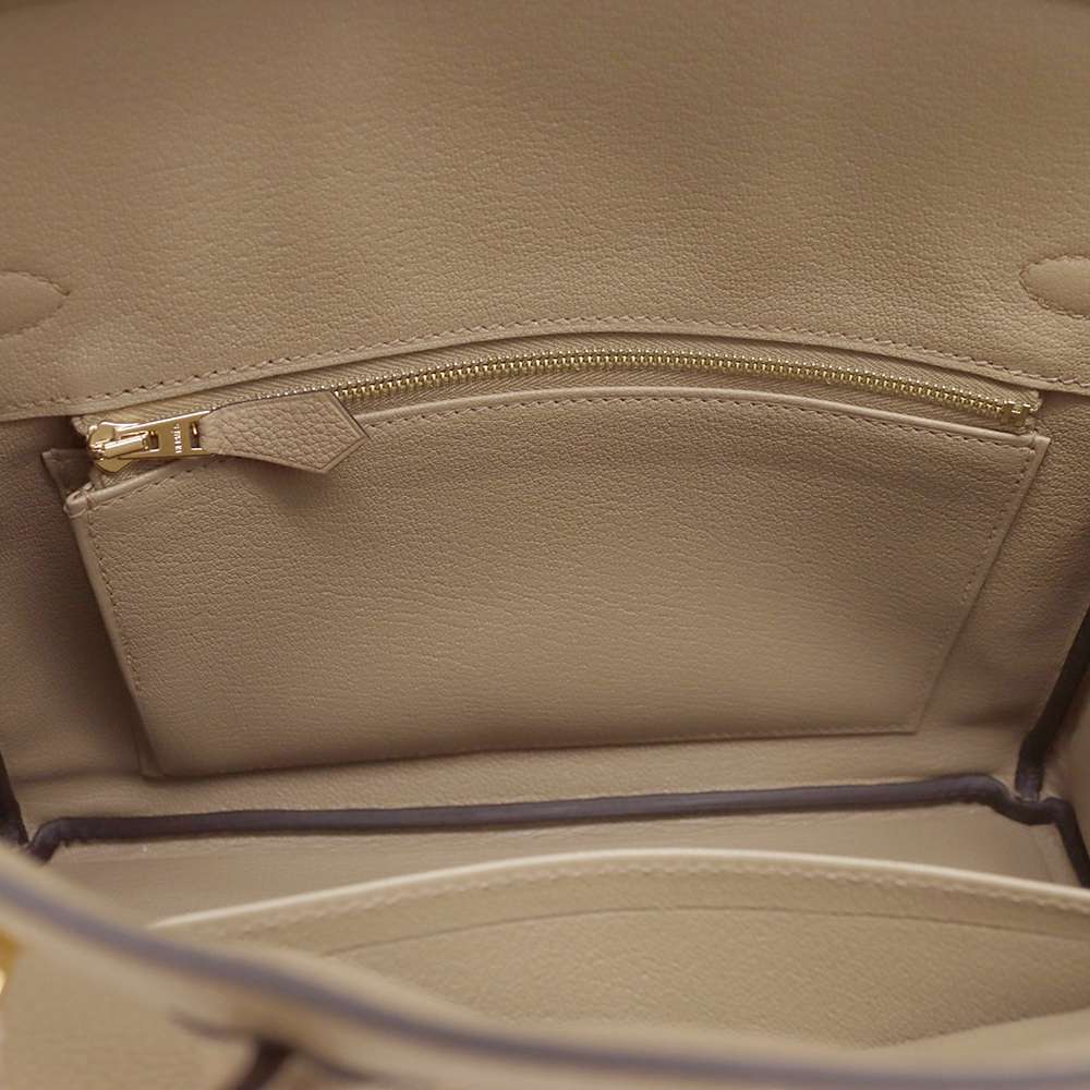 HERMES Birkin Beige Marfa Togo Leather Size 25