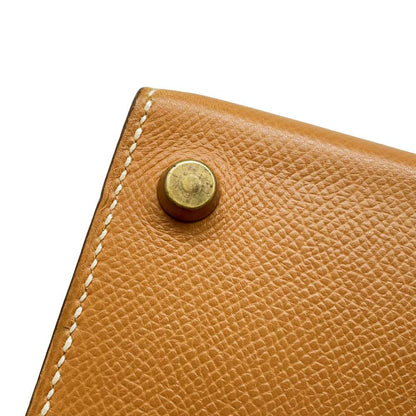 HERMES Mini Kelly Sellier stitching Natural Courchevel