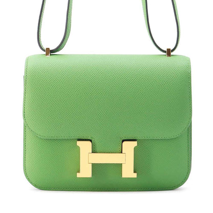 HERMES Constance3 Miroir Vert Yucca Epsom Size Mini