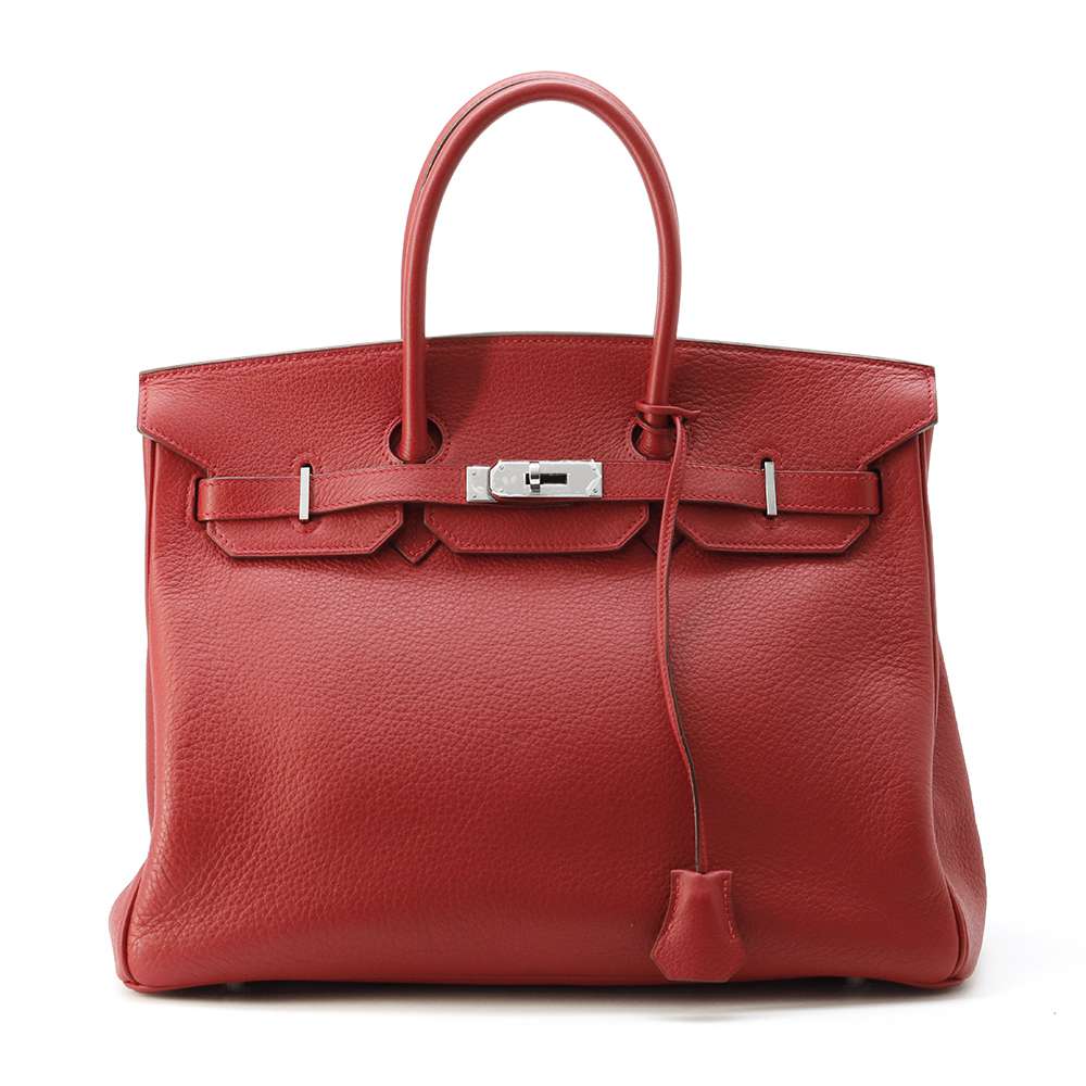 HERMES Birkin Rouge Casaque Taurillon Clemence Size 35