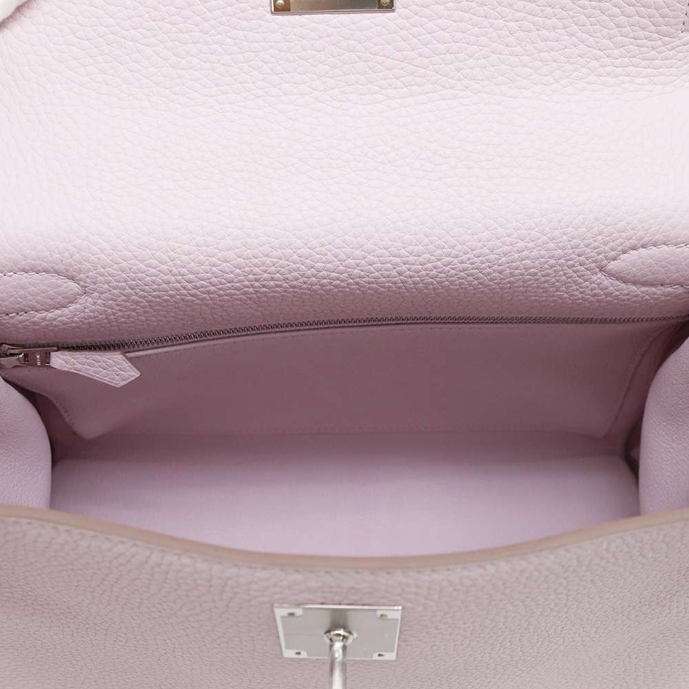 HERMES Kelly Retourne mauve pail Taurillon Clemence Size 28