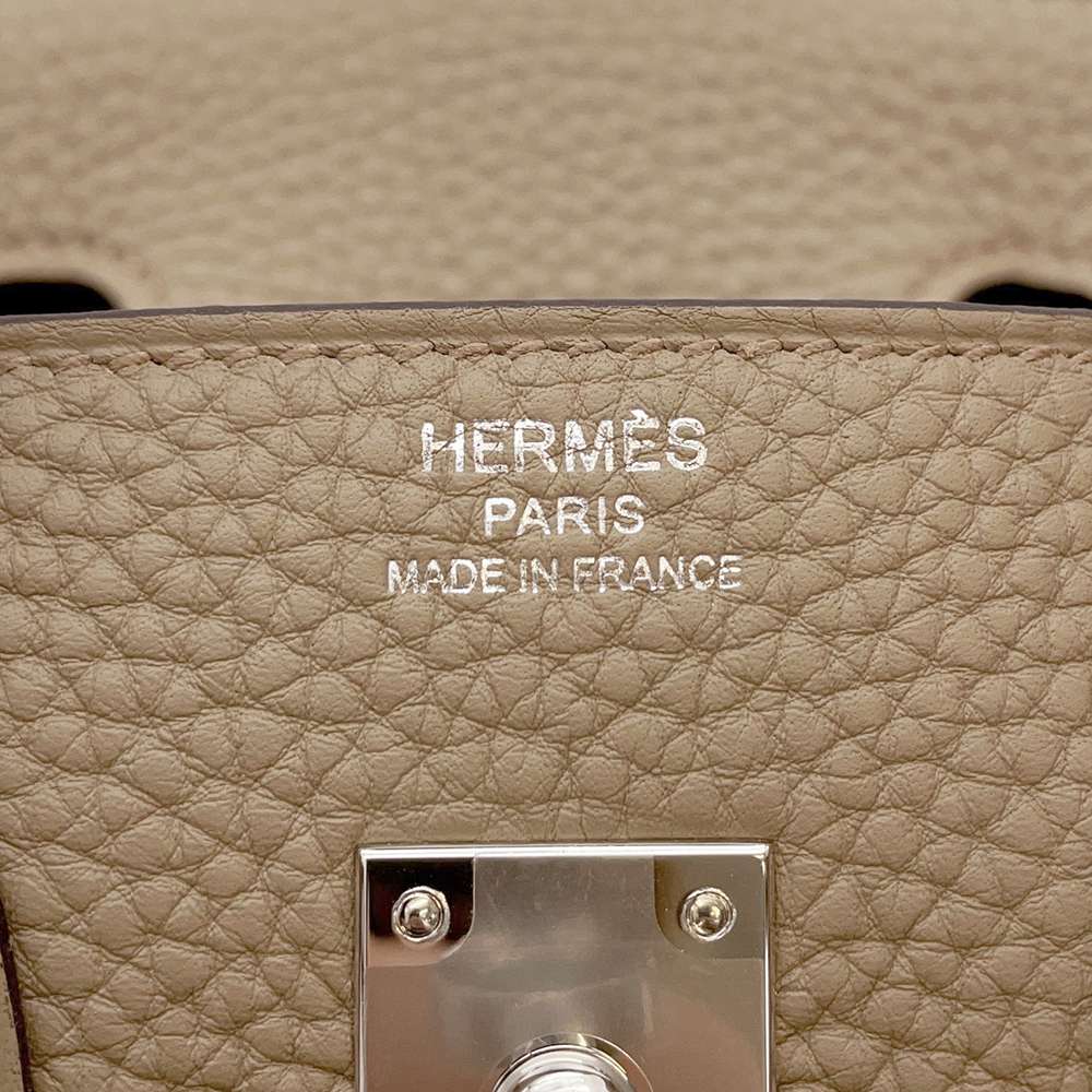 HERMES Birkin Beige Marfa Togo Leather Size 25