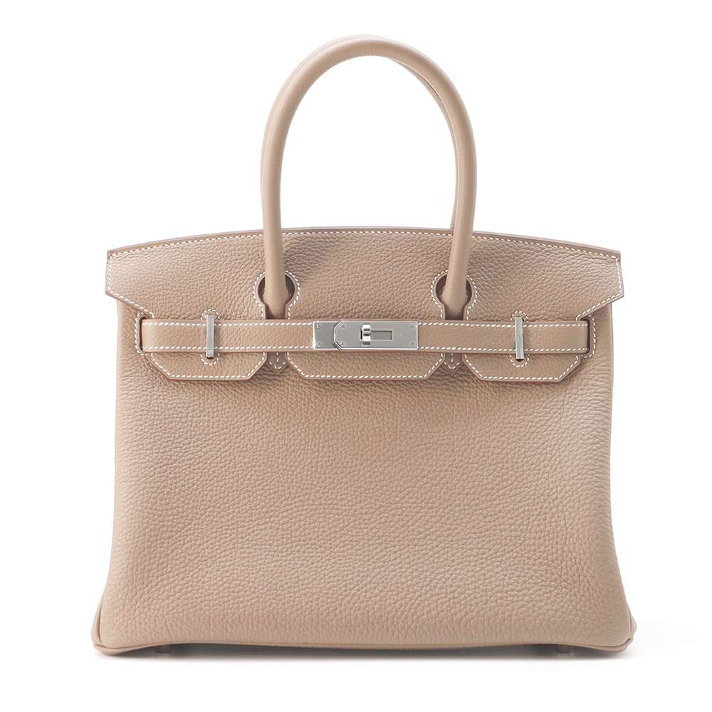 HERMES Birkin Etoupe Togo Leather Size 30