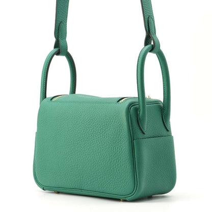 HERMES Lindy Vert Vertigo Taurillon Clemence Size Mini