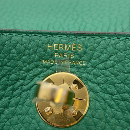 HERMES Lindy Vert Vertigo Taurillon Clemence Size Mini