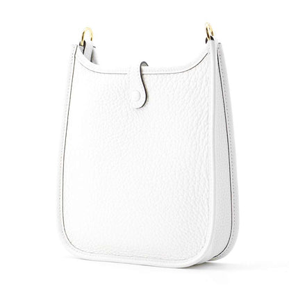 HERMES Evelyne New White Taurillon Clemence Size TPM