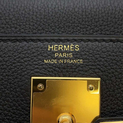 HERMES Kelly Retourne Black Togo Leather Size 28