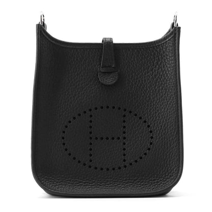 HERMES Evelyne Black Taurillon Clemence Size TPM