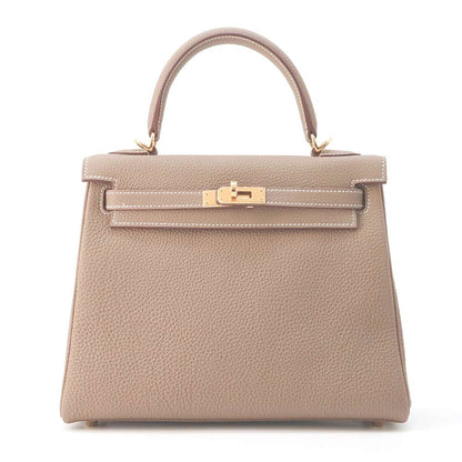 HERMES Kelly Retourne Etoupe Togo Leather Size 25