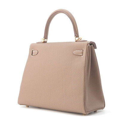 HERMES Kelly Retourne Etoupe Togo Leather Size 25