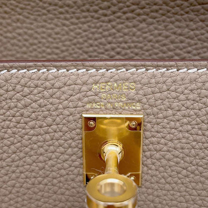 HERMES Kelly Retourne Etoupe Togo Leather Size 25