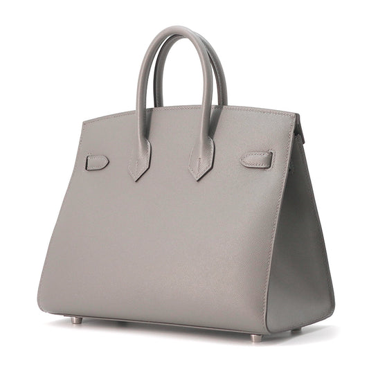 HERMES Birkin Sellier Gris Meyer Veau Madame Size 25