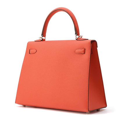 HERMES Kelly Sellier Orange Field Epsom Size 25