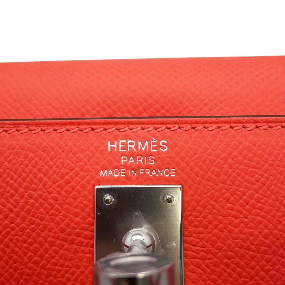 HERMES Kelly Sellier Orange Field Epsom Size 25