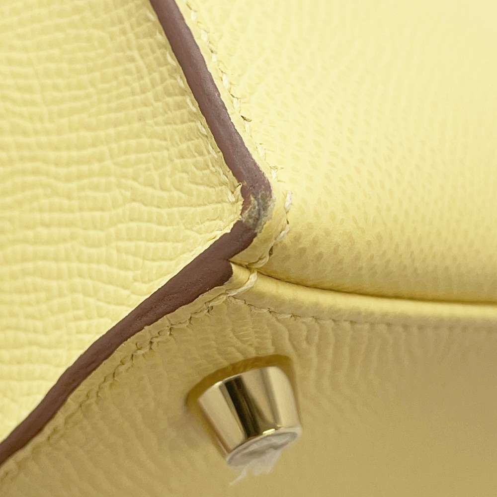 HERMES Kelly Sellier Jaune Poussin Epsom Size 25