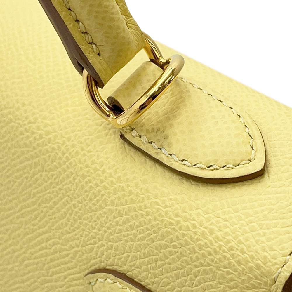 HERMES Kelly Sellier Jaune Poussin Epsom Size 25